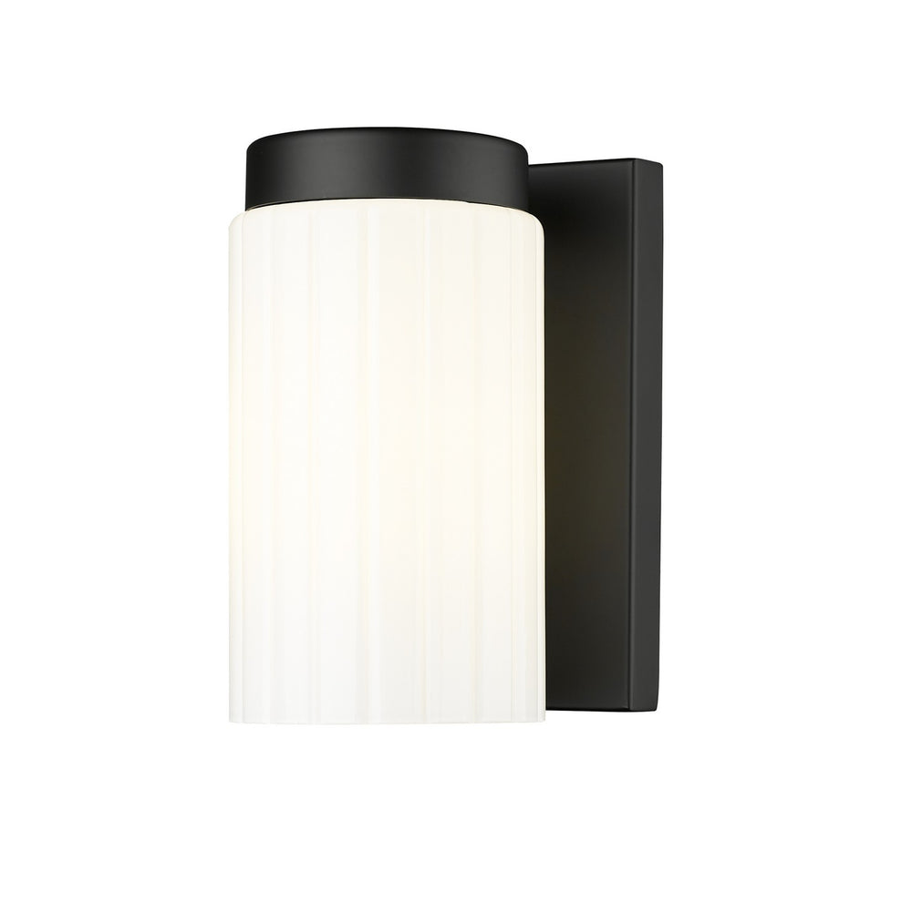 Z-Lite Canada - One Light Wall Sconce - Burk - Matte Black- Union Lighting Luminaires Decor