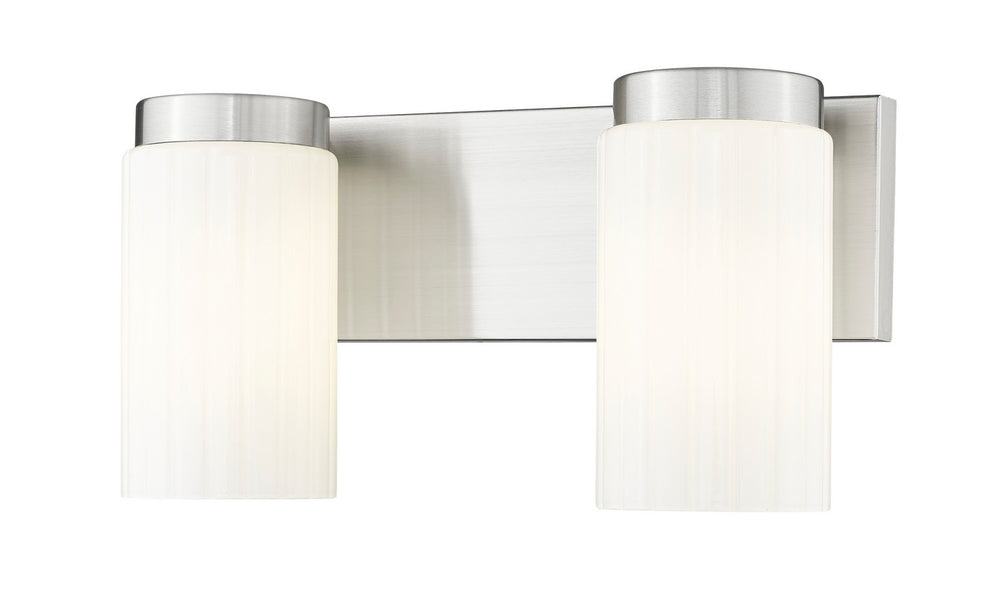 Z-Lite Canada - Two Light Vanity - Burk - Brushed Nickel- Union Lighting Luminaires Decor