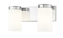 Z-Lite Canada - Two Light Vanity - Burk - Chrome- Union Lighting Luminaires Decor