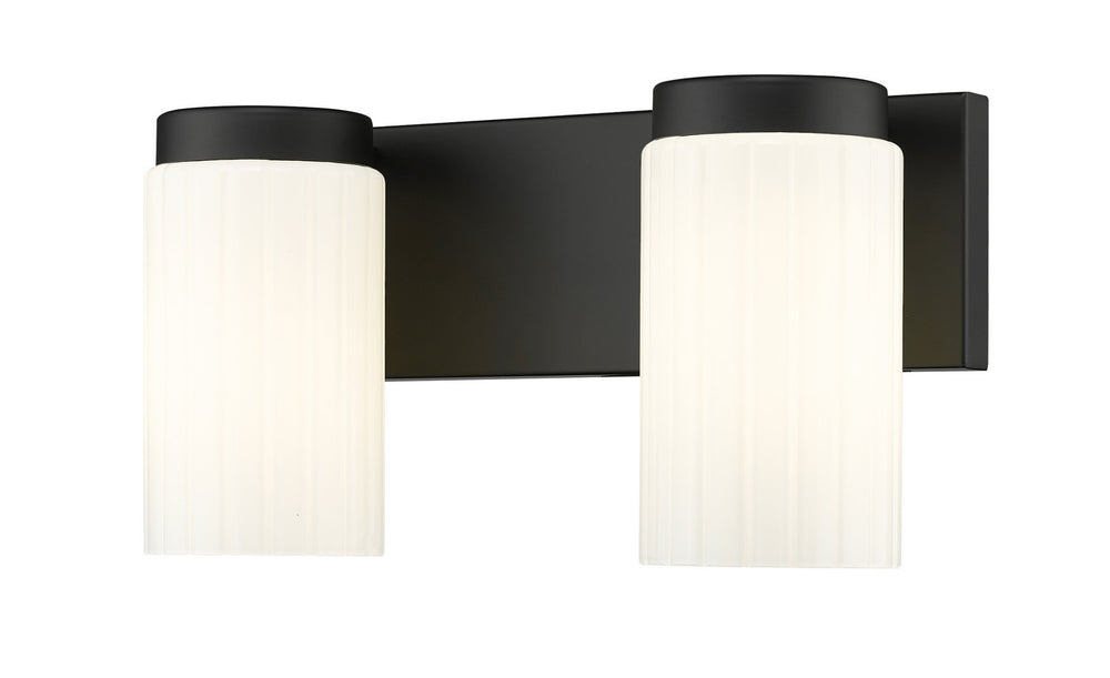 Z-Lite Canada - Two Light Vanity - Burk - Matte Black- Union Lighting Luminaires Decor