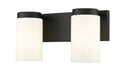 Z-Lite Canada - Two Light Vanity - Burk - Matte Black- Union Lighting Luminaires Decor