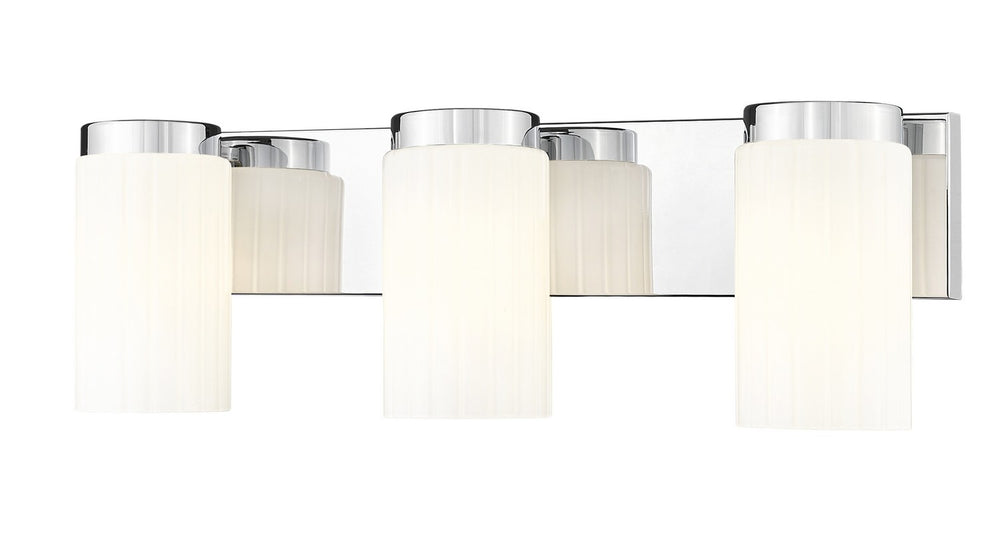 Z-Lite Canada - Three Light Vanity - Burk - Chrome- Union Lighting Luminaires Decor