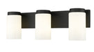 Z-Lite Canada - Three Light Vanity - Burk - Matte Black- Union Lighting Luminaires Decor