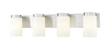 Z-Lite Canada - Four Light Vanity - Burk - Brushed Nickel- Union Lighting Luminaires Decor
