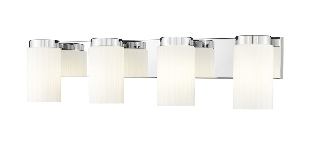 Z-Lite Canada - Four Light Vanity - Burk - Chrome- Union Lighting Luminaires Decor