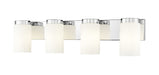 Z-Lite Canada - Four Light Vanity - Burk - Chrome- Union Lighting Luminaires Decor