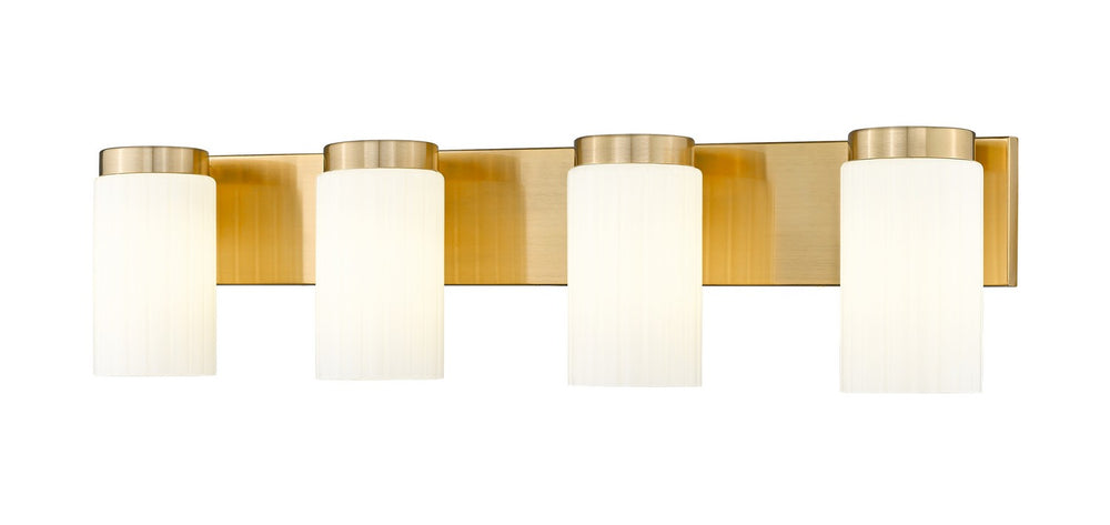 Z-Lite Canada - Four Light Vanity - Burk - Luxe Gold- Union Lighting Luminaires Decor