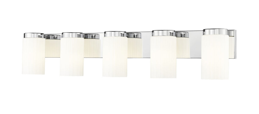 Z-Lite Canada - Five Light Vanity - Burk - Chrome- Union Lighting Luminaires Decor