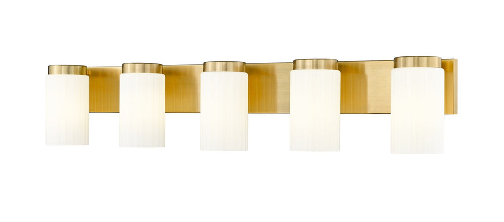 Z-Lite Canada - Five Light Vanity - Burk - Luxe Gold- Union Lighting Luminaires Decor