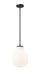 Z-Lite Canada - One Light Pendant - Newbury - Matte Black- Union Lighting Luminaires Decor