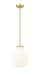 Z-Lite Canada - One Light Pendant - Newbury - Modern Gold- Union Lighting Luminaires Decor