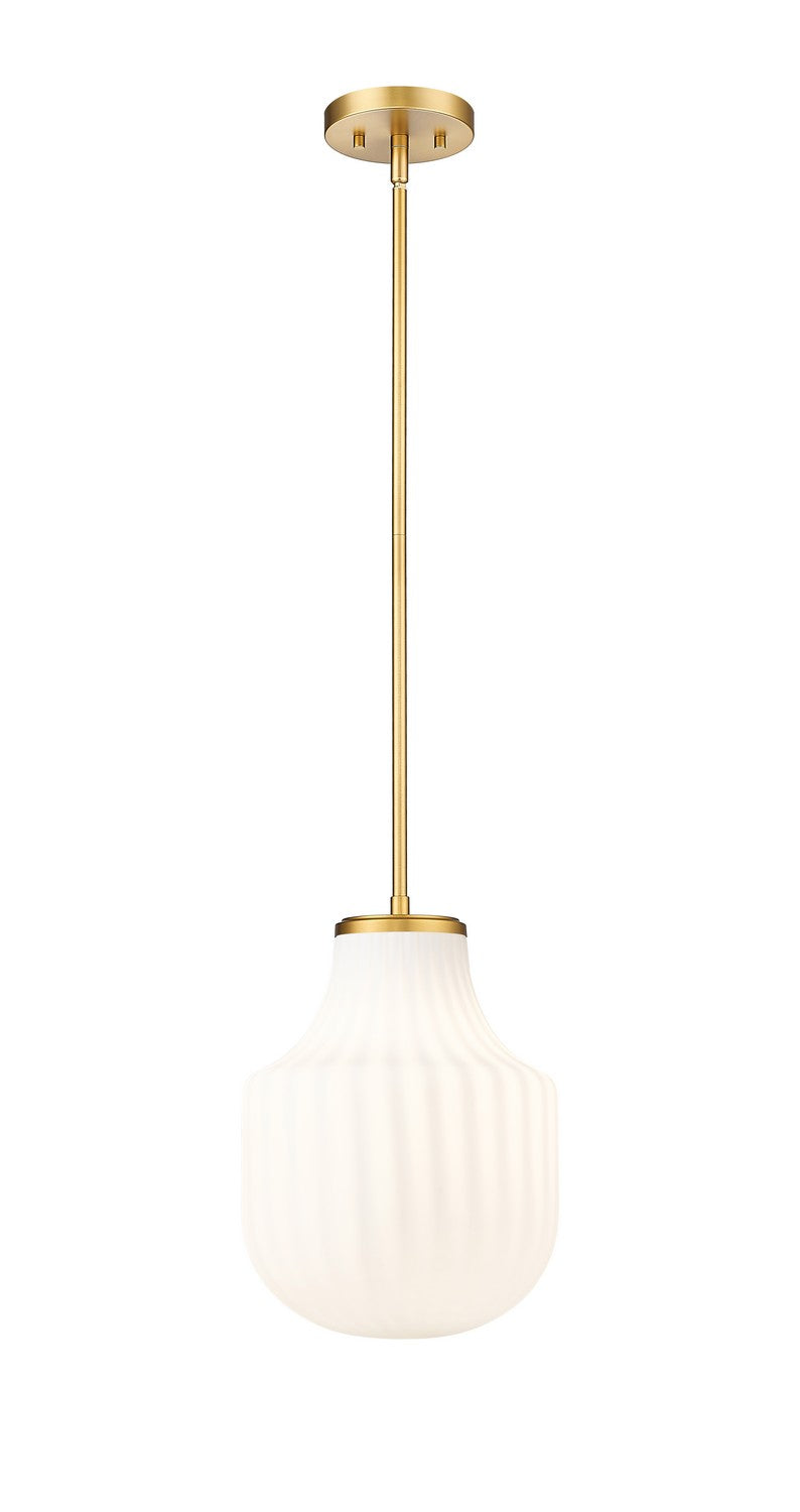Z-Lite Canada - One Light Pendant - Newbury - Modern Gold- Union Lighting Luminaires Decor