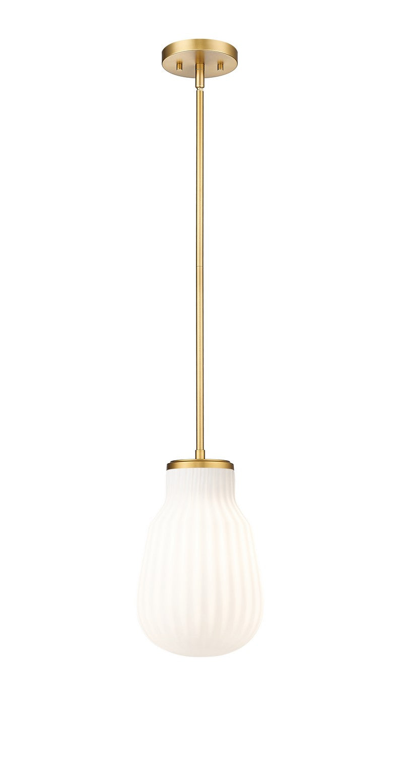 Z-Lite Canada - One Light Pendant - Newbury - Modern Gold- Union Lighting Luminaires Decor