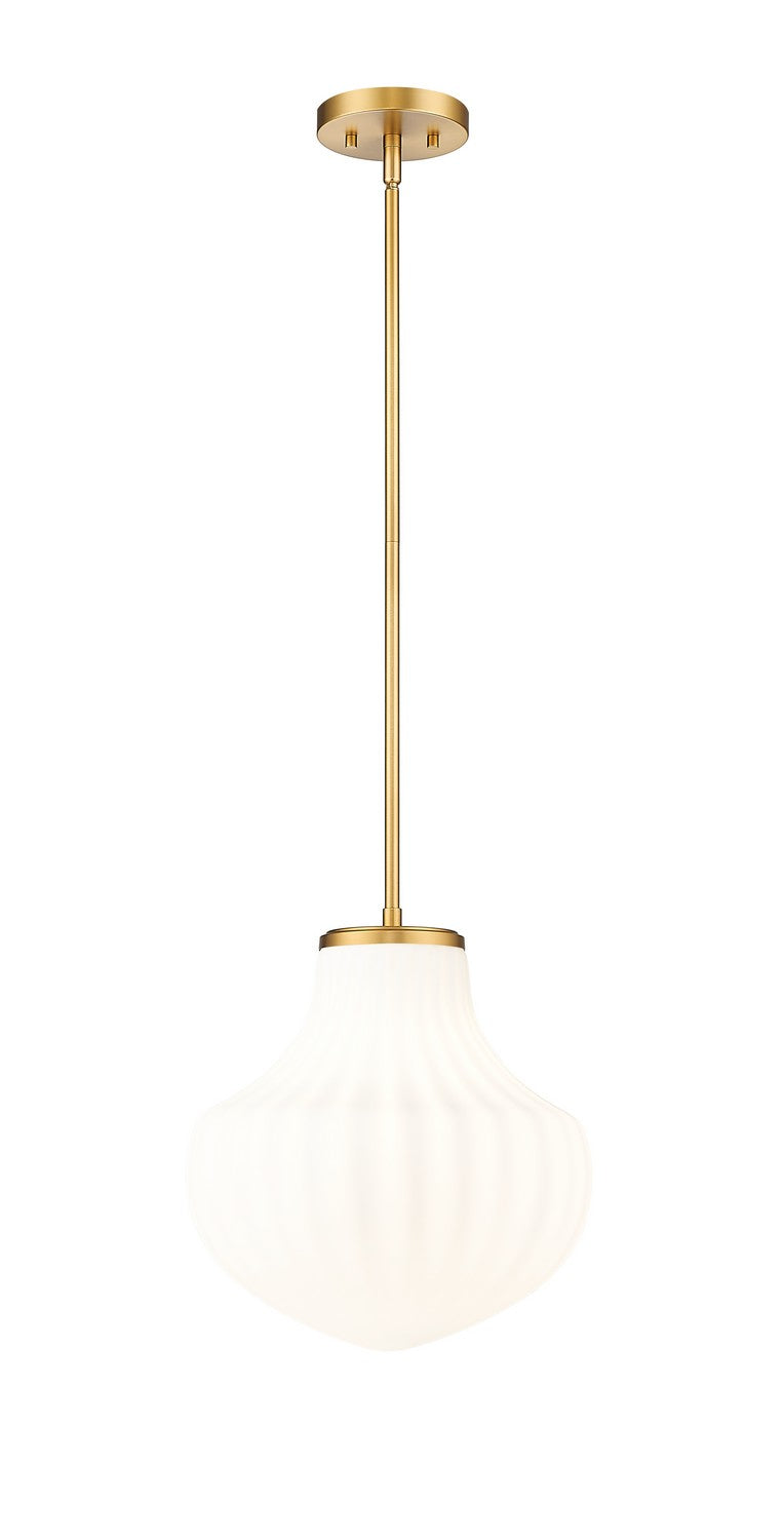 Z-Lite Canada - One Light Pendant - Newbury - Modern Gold- Union Lighting Luminaires Decor