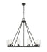 Z-Lite Canada - Ten Light Chandelier - Titus - Matte Black- Union Lighting Luminaires Decor