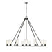 Z-Lite Canada - 15 Light Chandelier - Titus - Matte Black- Union Lighting Luminaires Decor