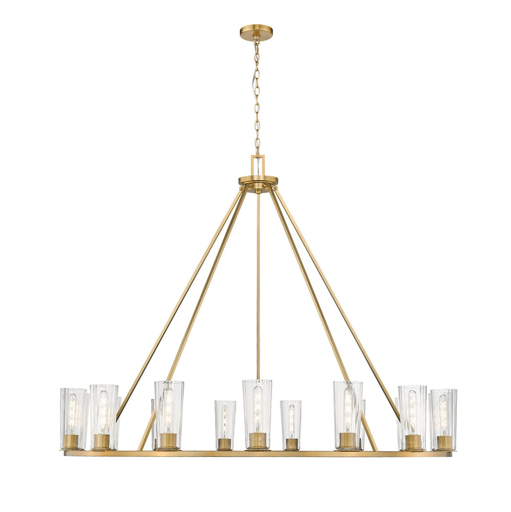 Z-Lite Canada - 15 Light Chandelier - Titus - Modern Gold- Union Lighting Luminaires Decor