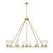 Z-Lite Canada - 15 Light Chandelier - Titus - Modern Gold- Union Lighting Luminaires Decor