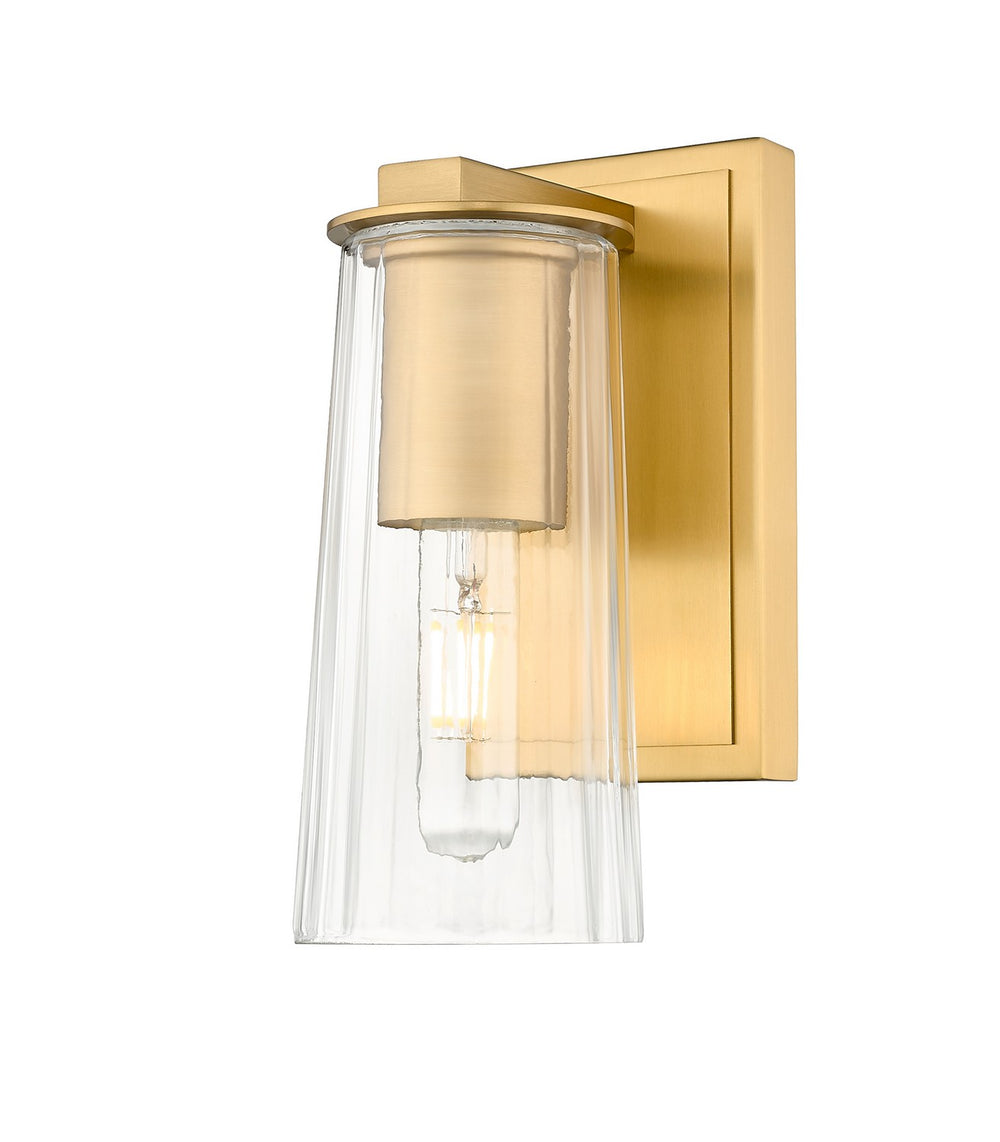 Z-Lite Canada - One Light Wall Sconce - Titus - Modern Gold- Union Lighting Luminaires Decor