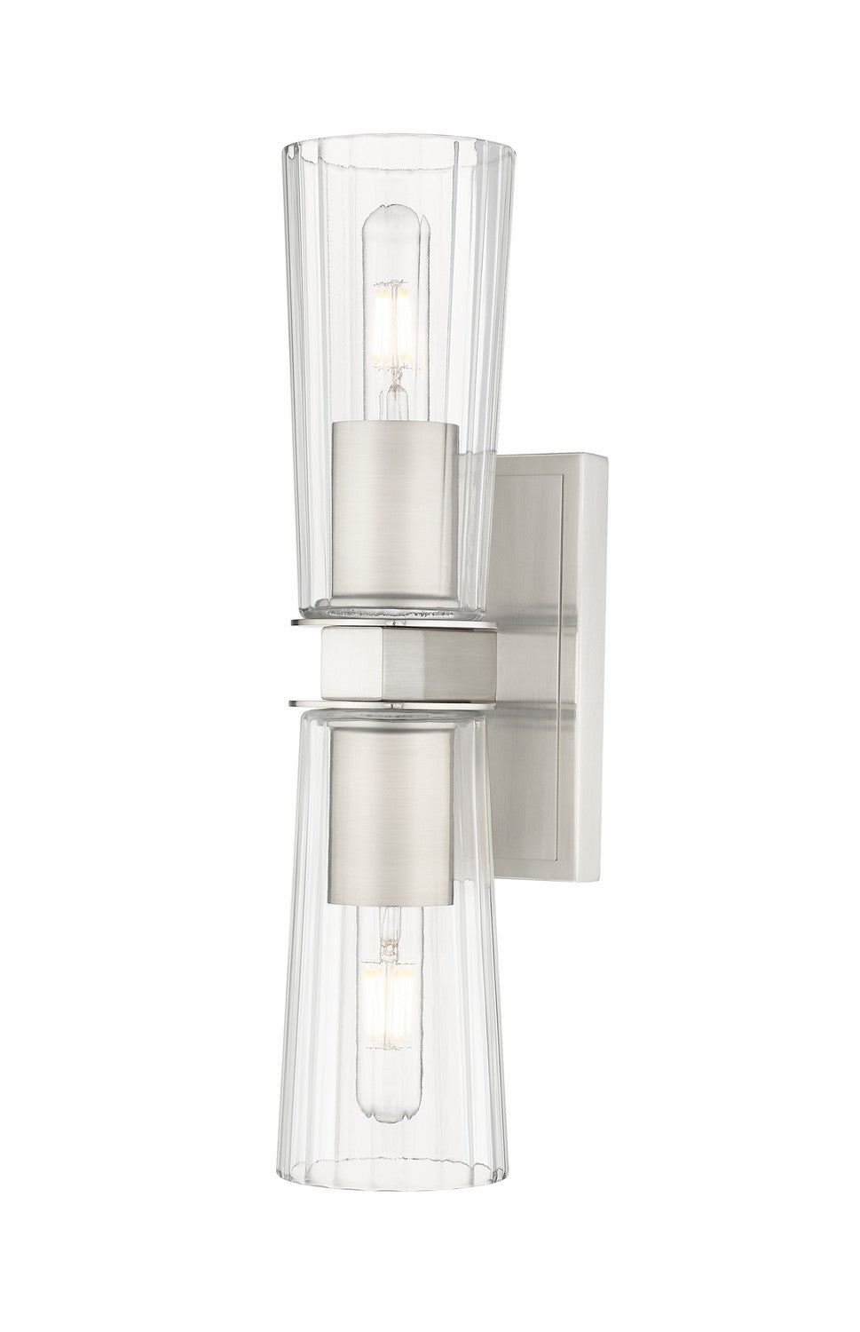 Z-Lite Canada - Two Light Wall Sconce - Titus - Brushed Nickel- Union Lighting Luminaires Decor