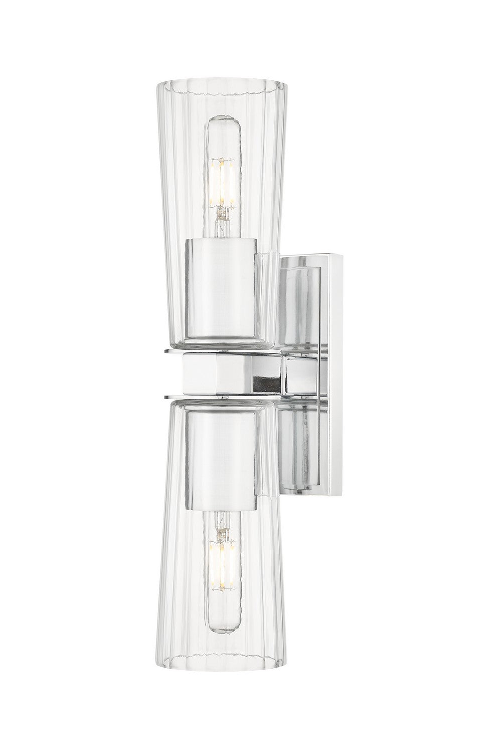 Z-Lite Canada - Two Light Wall Sconce - Titus - Chrome- Union Lighting Luminaires Decor