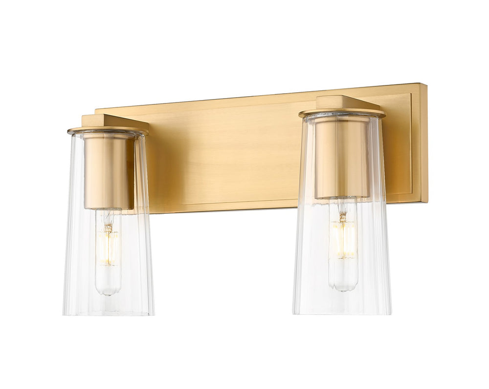 Z-Lite Canada - Two Light Vanity - Titus - Modern Gold- Union Lighting Luminaires Decor