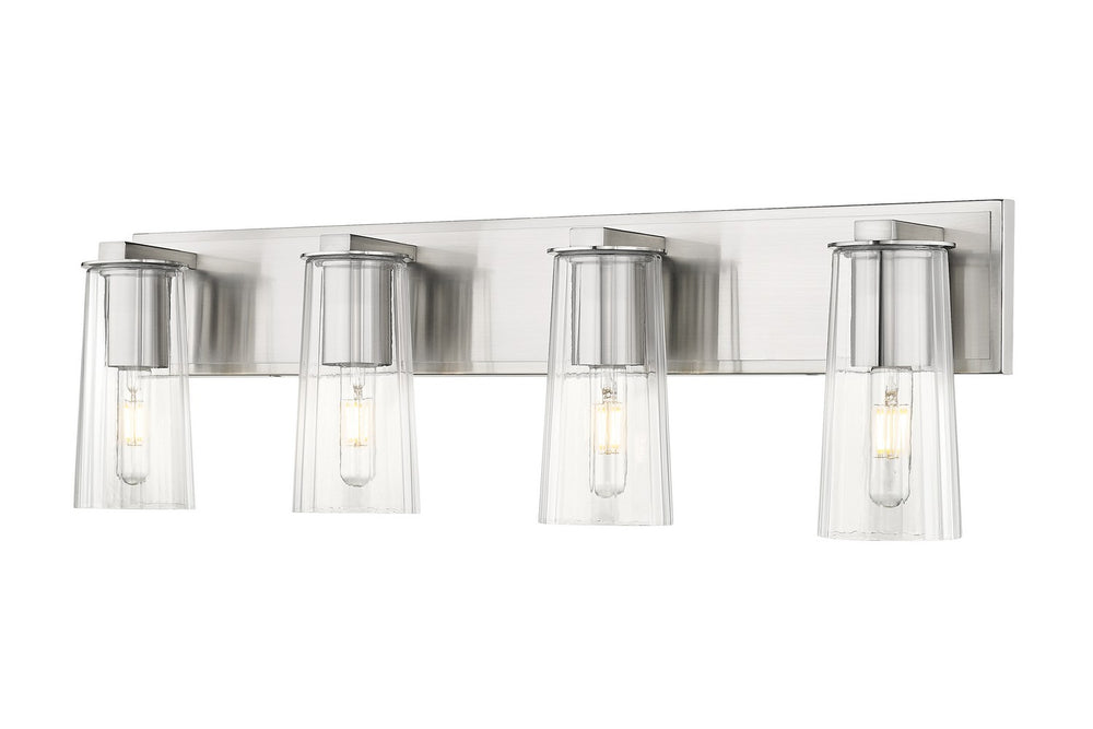 Z-Lite Canada - Four Light Vanity - Titus - Brushed Nickel- Union Lighting Luminaires Decor