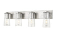 Z-Lite Canada - Four Light Vanity - Titus - Brushed Nickel- Union Lighting Luminaires Decor