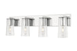 Z-Lite Canada - Four Light Vanity - Titus - Chrome- Union Lighting Luminaires Decor
