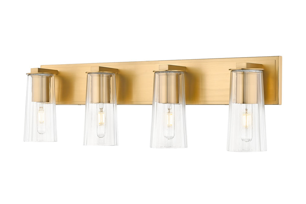 Z-Lite Canada - Four Light Vanity - Titus - Modern Gold- Union Lighting Luminaires Decor