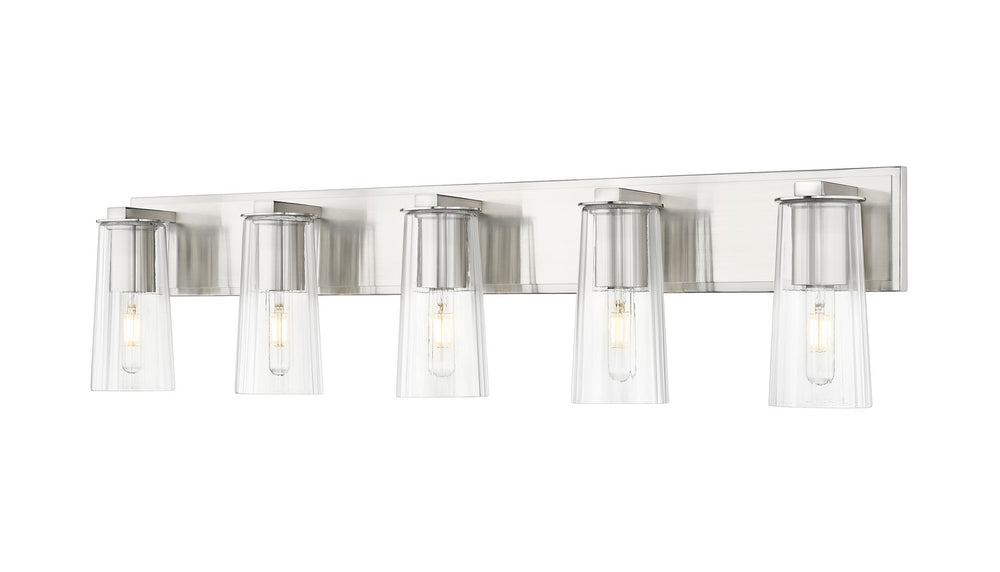 Z-Lite Canada - Five Light Vanity - Titus - Brushed Nickel- Union Lighting Luminaires Decor