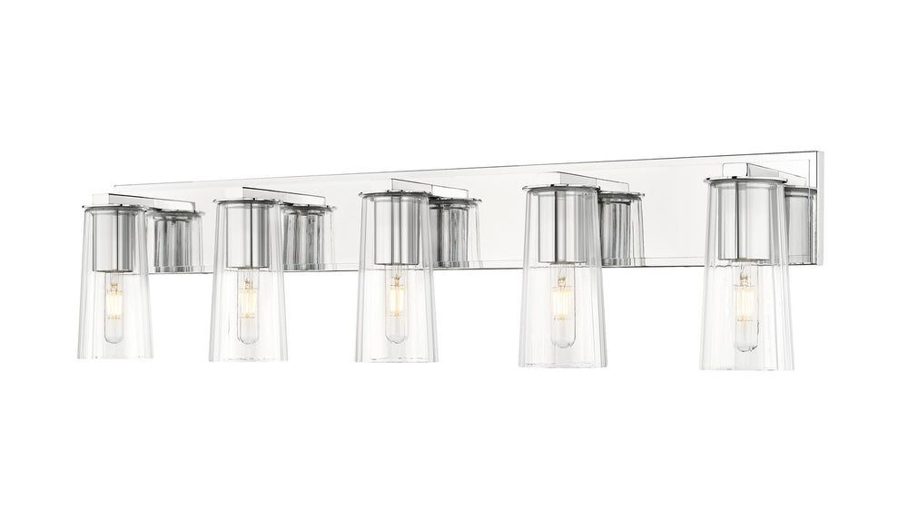 Z-Lite Canada - Five Light Vanity - Titus - Chrome- Union Lighting Luminaires Decor