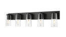 Z-Lite Canada - Five Light Vanity - Titus - Matte Black- Union Lighting Luminaires Decor