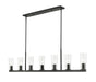 Z-Lite Canada - Seven Light Linear Chandelier - Titus - Matte Black- Union Lighting Luminaires Decor