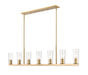 Z-Lite Canada - Seven Light Linear Chandelier - Titus - Modern Gold- Union Lighting Luminaires Decor