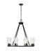 Z-Lite Canada - Eight Light Chandelier - Titus - Matte Black- Union Lighting Luminaires Decor