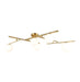 Artcraft Canada - Five Light Semi-Flush Mount - Modena - Plated Brushed Brass- Union Lighting Luminaires Decor