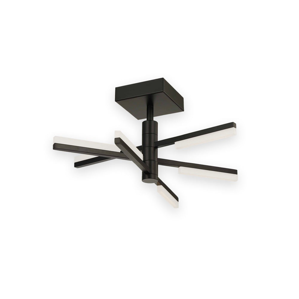 Artcraft Canada - LED Semi-Flush Mount - Stix - Black- Union Lighting Luminaires Decor