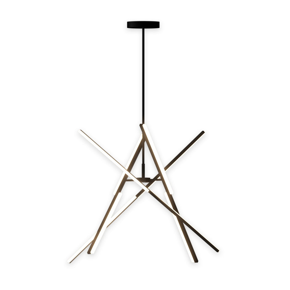 Artcraft Canada - LED Chandelier - Stix - Black- Union Lighting Luminaires Decor