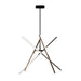 Artcraft Canada - LED Chandelier - Stix - Black- Union Lighting Luminaires Decor