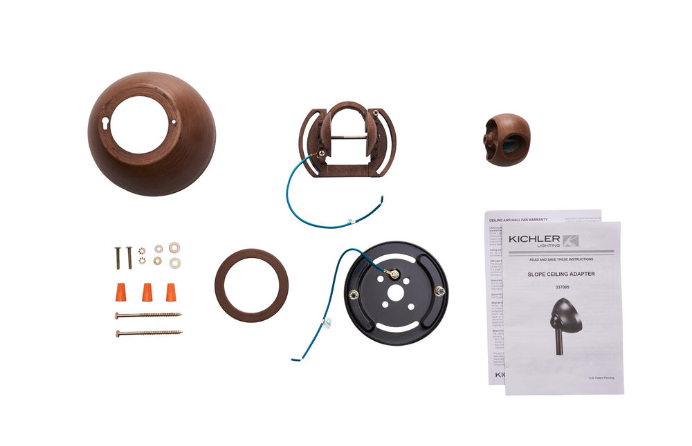Kichler Canada - Slope Adapter - Accessory - Walnut- Union Lighting Luminaires Decor
