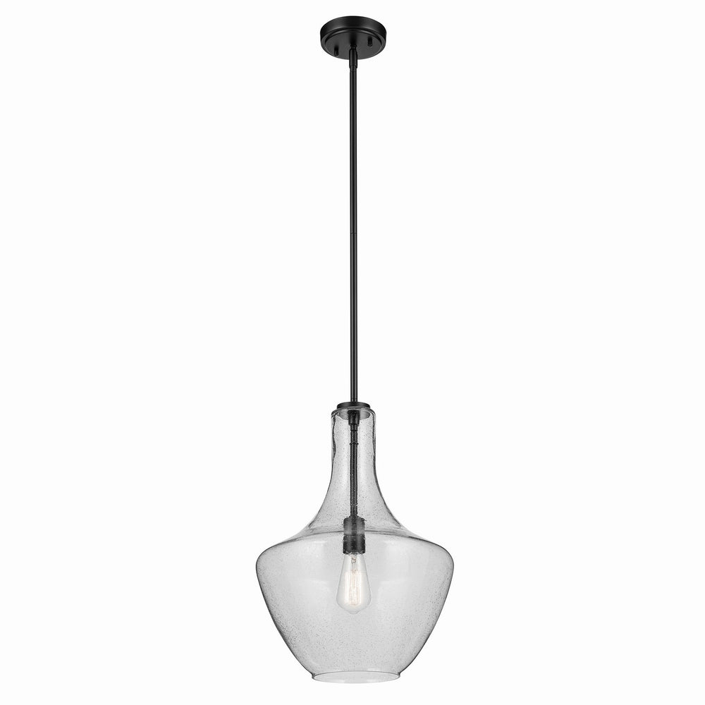 Kichler Canada - One Light Pendant - Everly - Black- Union Lighting Luminaires Decor