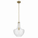 Kichler Canada - One Light Pendant - Everly - Natural Brass- Union Lighting Luminaires Decor