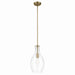 Kichler Canada - One Light Pendant - Everly - Natural Brass- Union Lighting Luminaires Decor