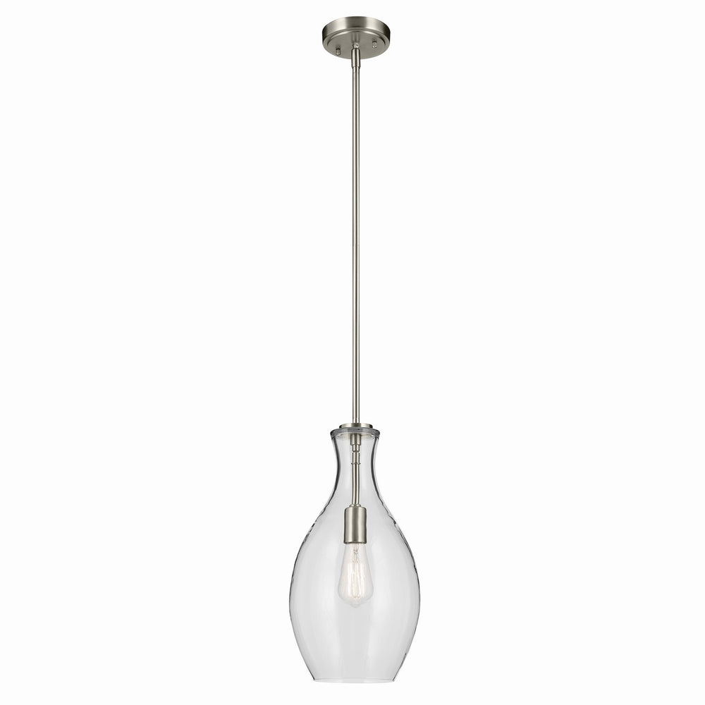 Kichler Canada - One Light Pendant - Everly - Brushed Nickel- Union Lighting Luminaires Decor