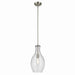 Kichler Canada - One Light Pendant - Everly - Brushed Nickel- Union Lighting Luminaires Decor