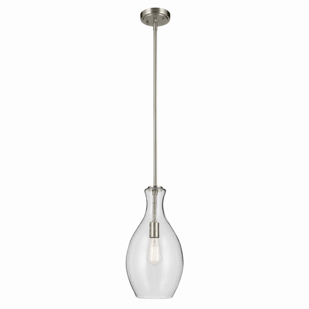 Kichler Canada - One Light Pendant - Everly - Brushed Nickel- Union Lighting Luminaires Decor