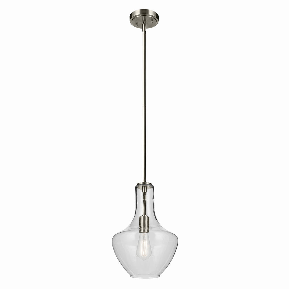Kichler Canada - One Light Pendant - Everly - Brushed Nickel- Union Lighting Luminaires Decor