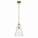 Kichler Canada - One Light Pendant - Everly - Natural Brass- Union Lighting Luminaires Decor