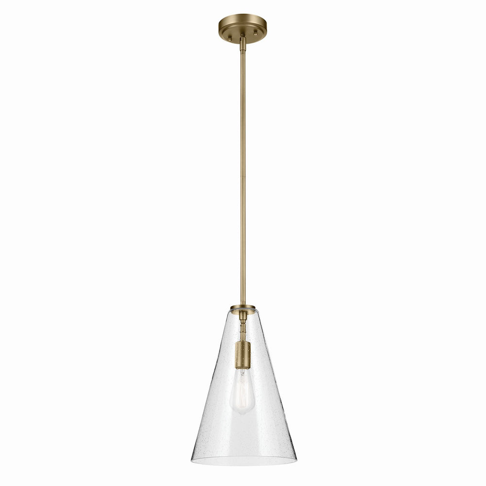 Kichler Canada - One Light Pendant - Everly - Natural Brass- Union Lighting Luminaires Decor
